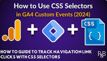 css selectors to track navigation link clicks