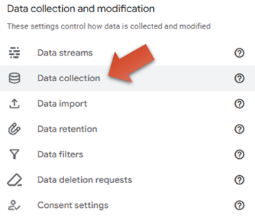 data collection settings