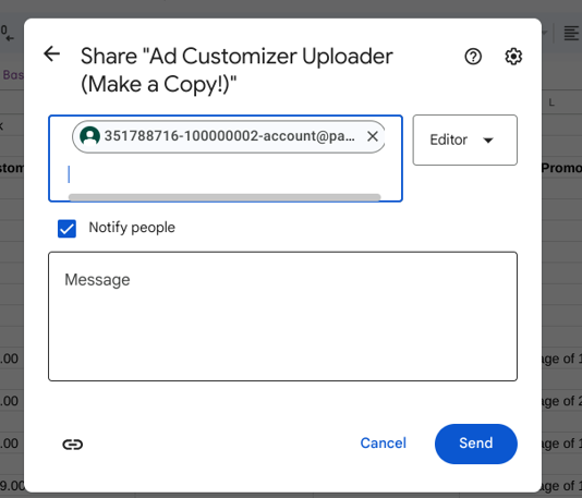 ad customizers for responsive search ads upload