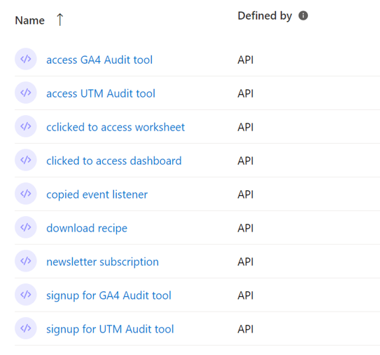 clarity api events