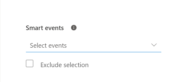 smart event selector